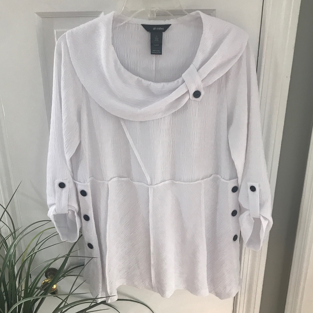 Ali Miles white tunic top